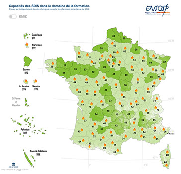 Carte des capacités SDIS